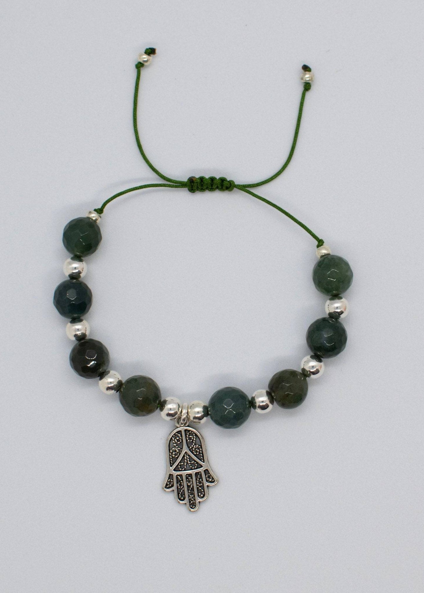 Agate green bracelet
