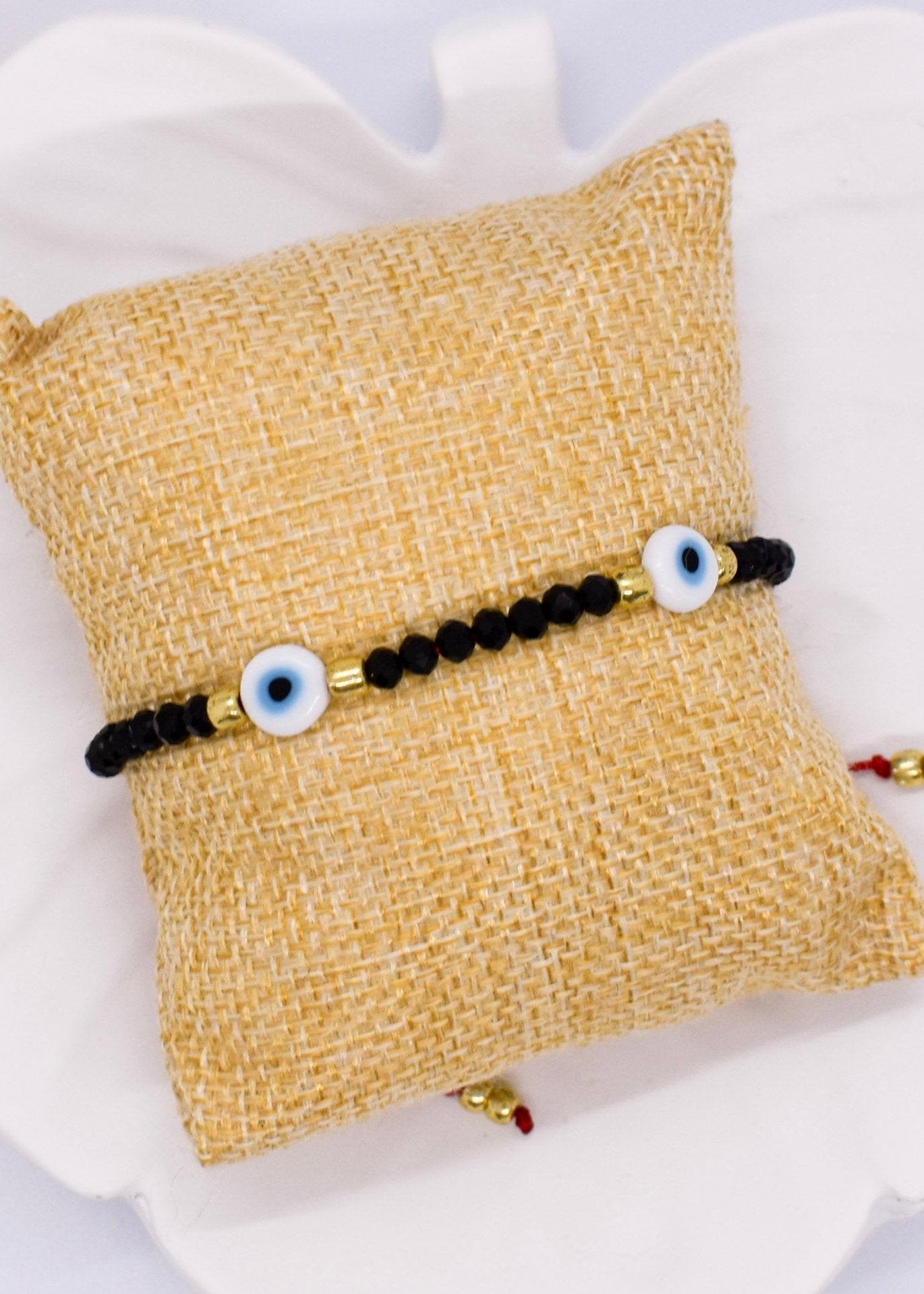 Black evil eye bracelet