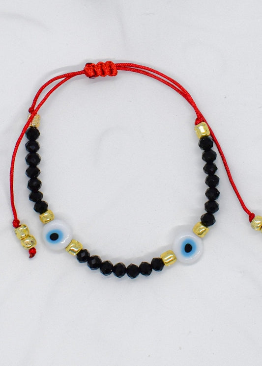 Black evil eye bracelet