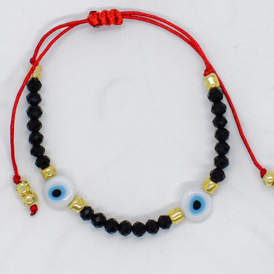 Black evil eye bracelet