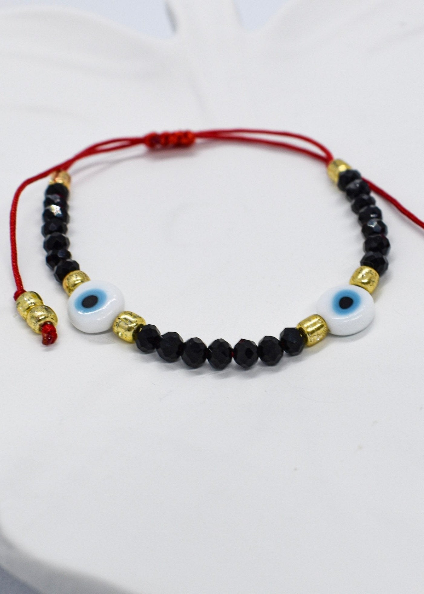 Black evil eye bracelet