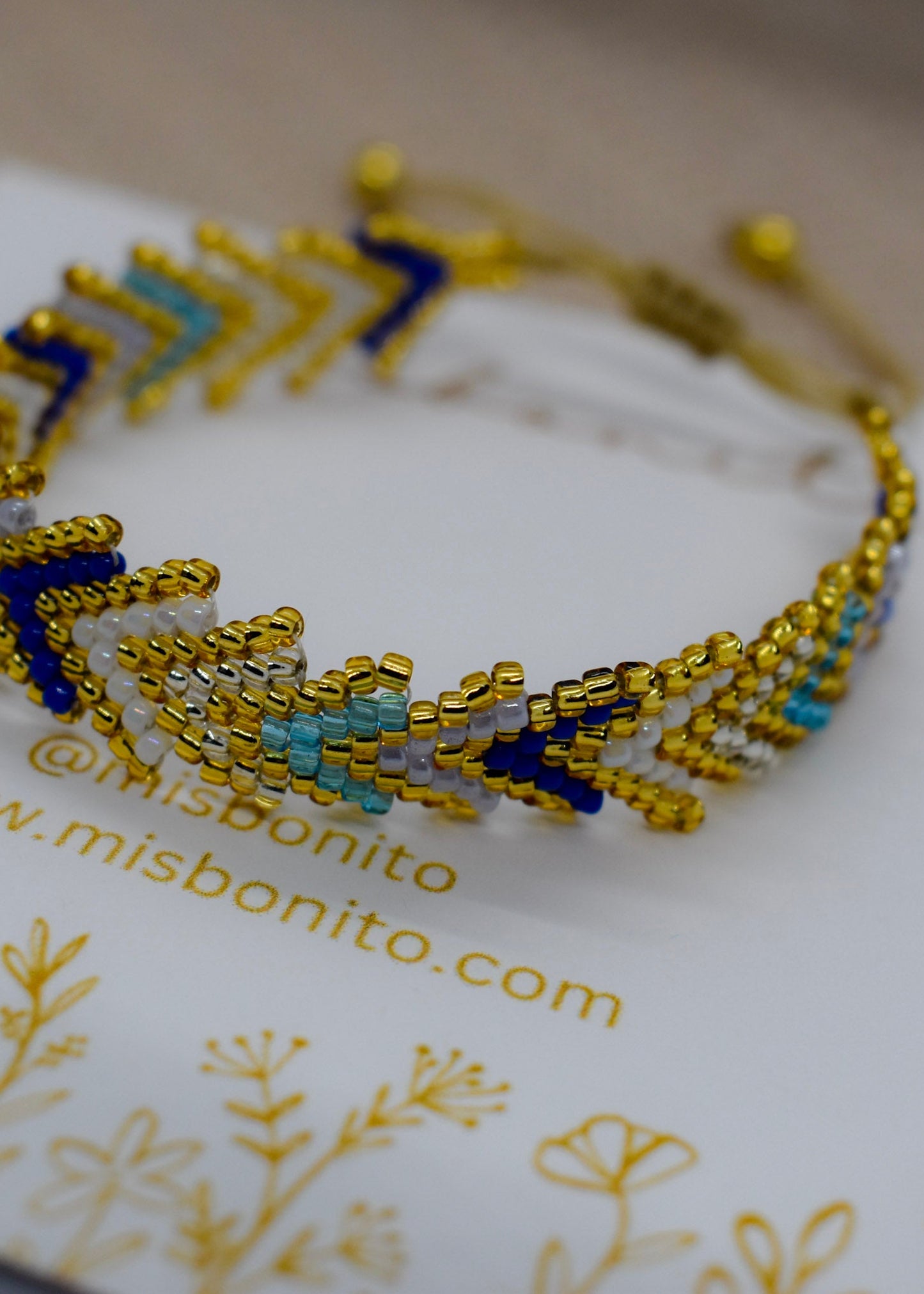 Blue arrow bracelet