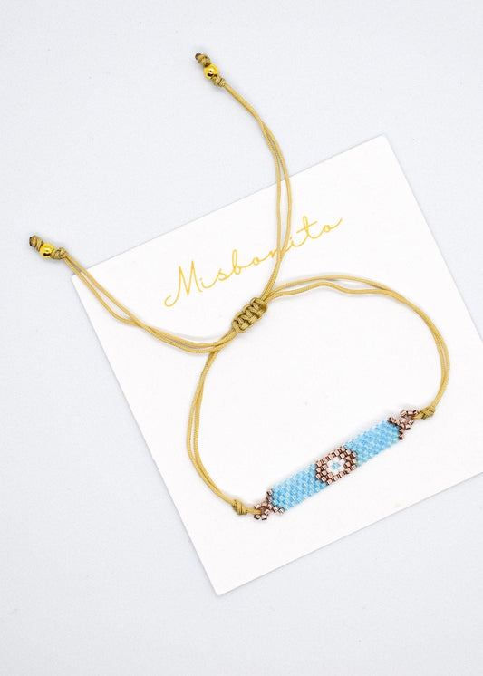 Blue evil eye bracelet