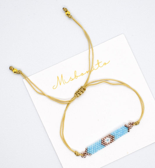 Blue evil eye bracelet