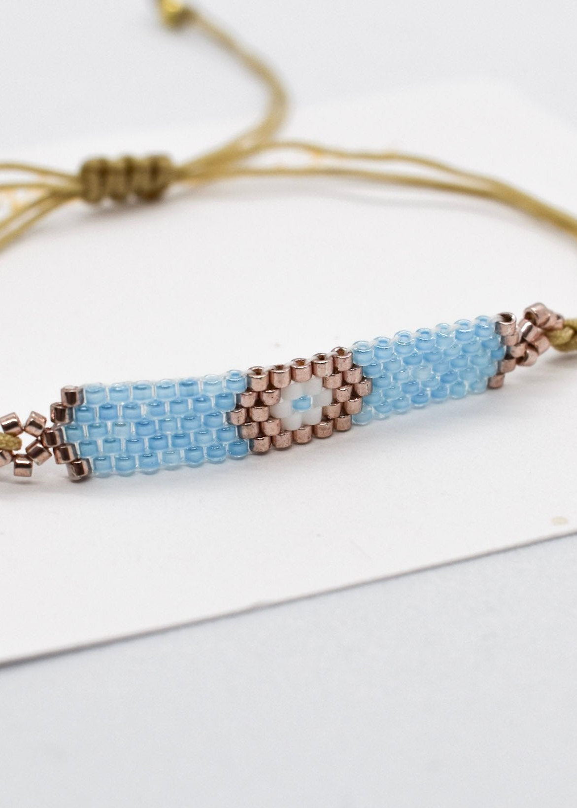 Blue evil eye bracelet