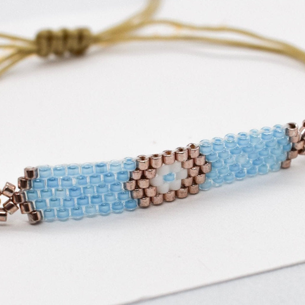 Blue evil eye bracelet