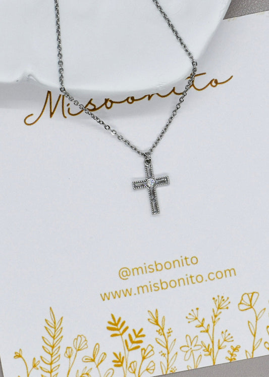 Cross tiny necklace