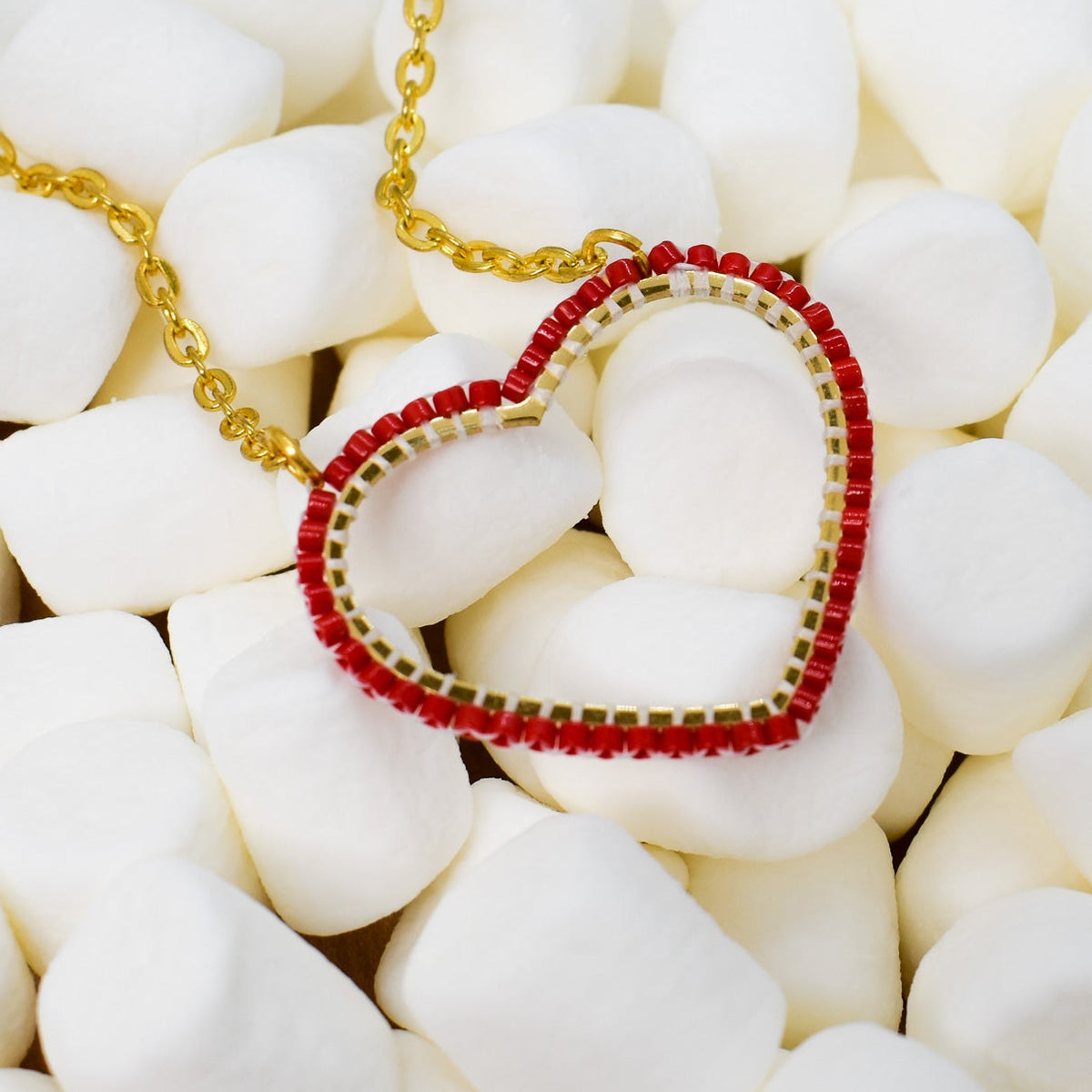 Beaded Heart Necklace