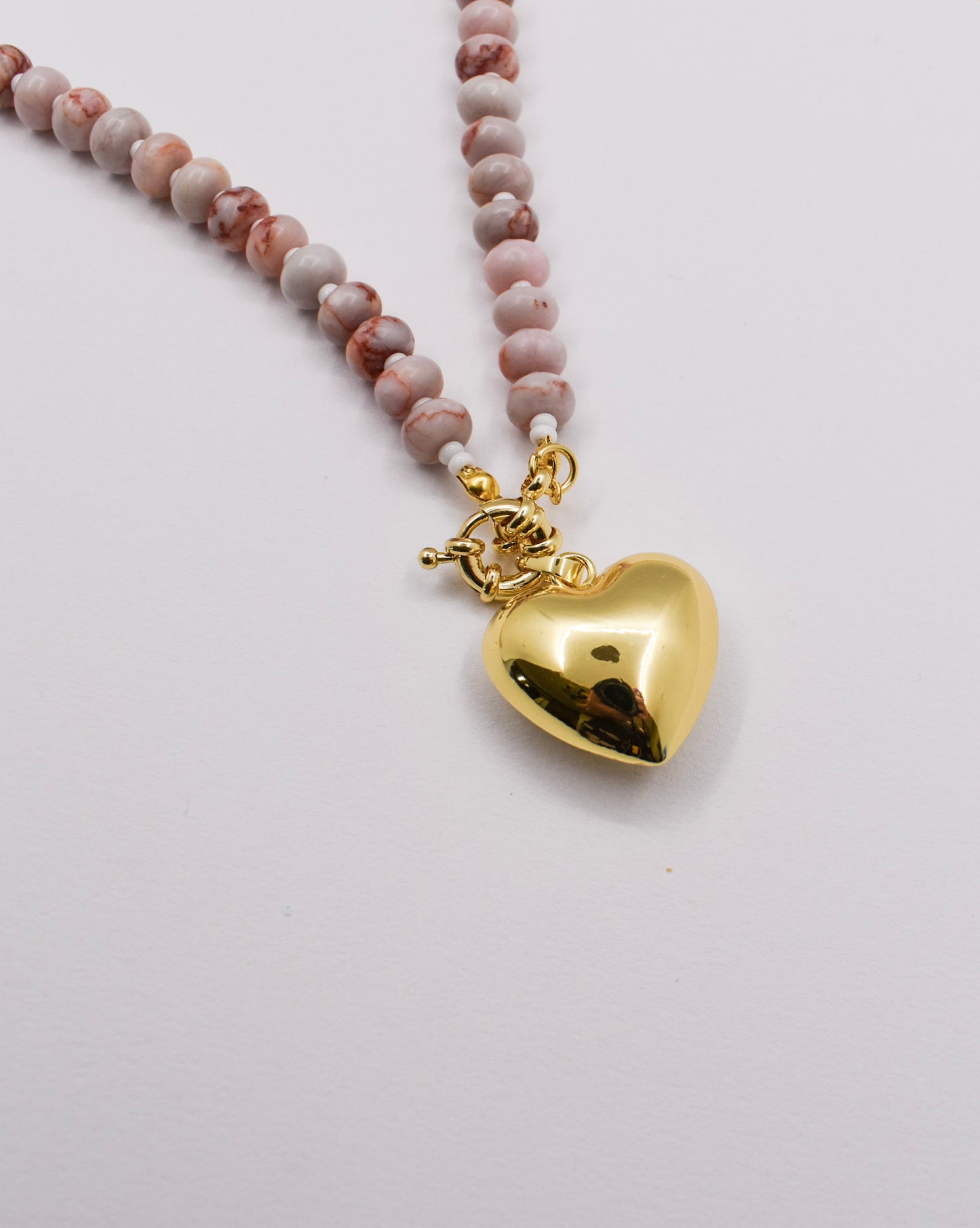 RED NETWORK ABACUS NECKLACE