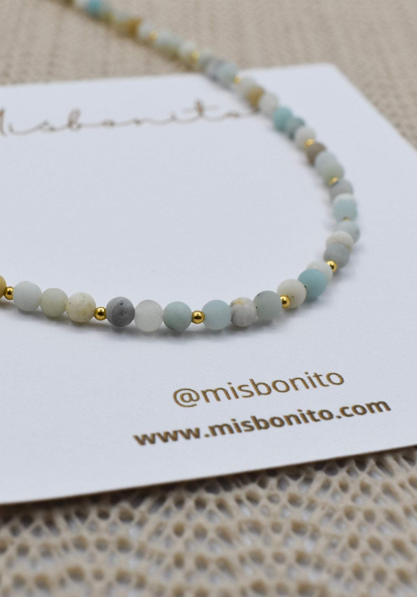 Mini Amazonite Pearls Necklace