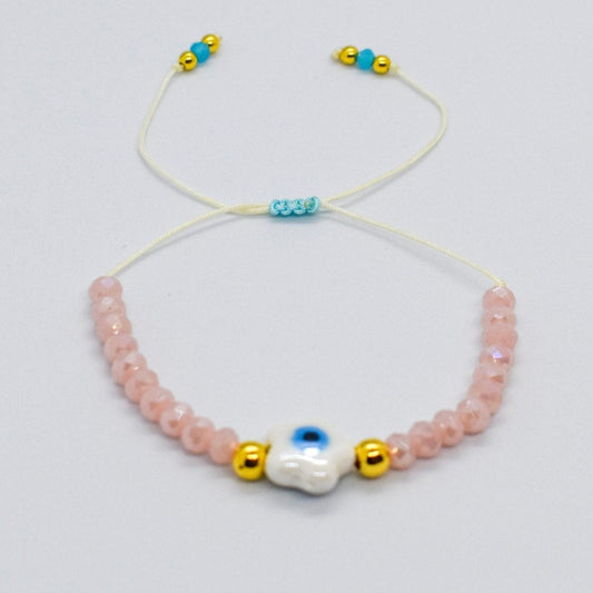 Evil eye crystals bracelet