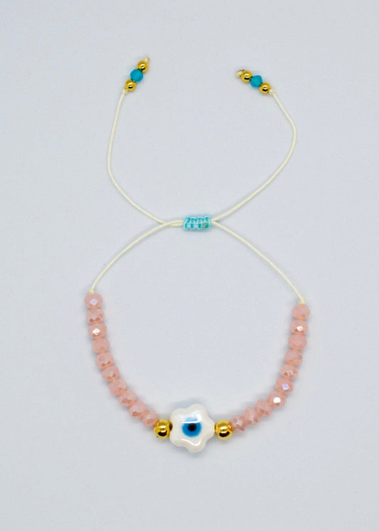 Evil eye crystals bracelet