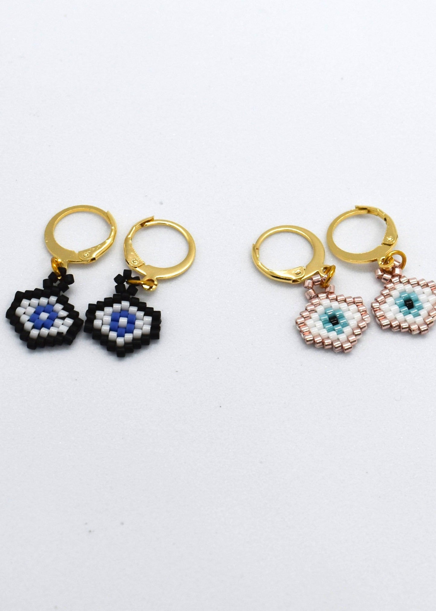 Evil eye earrings