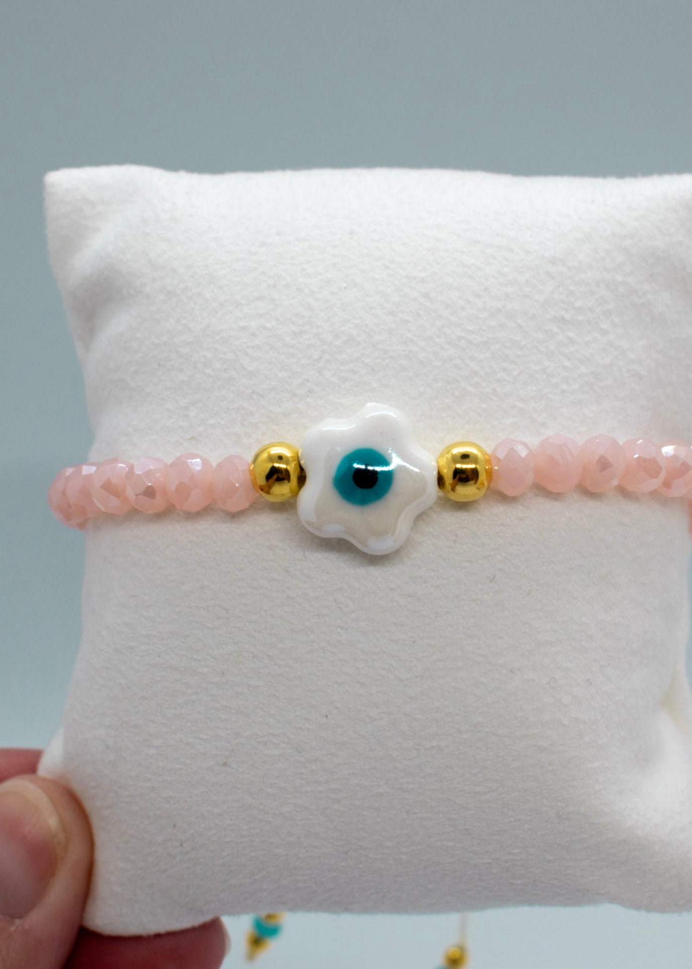 Evil eye crystals bracelet