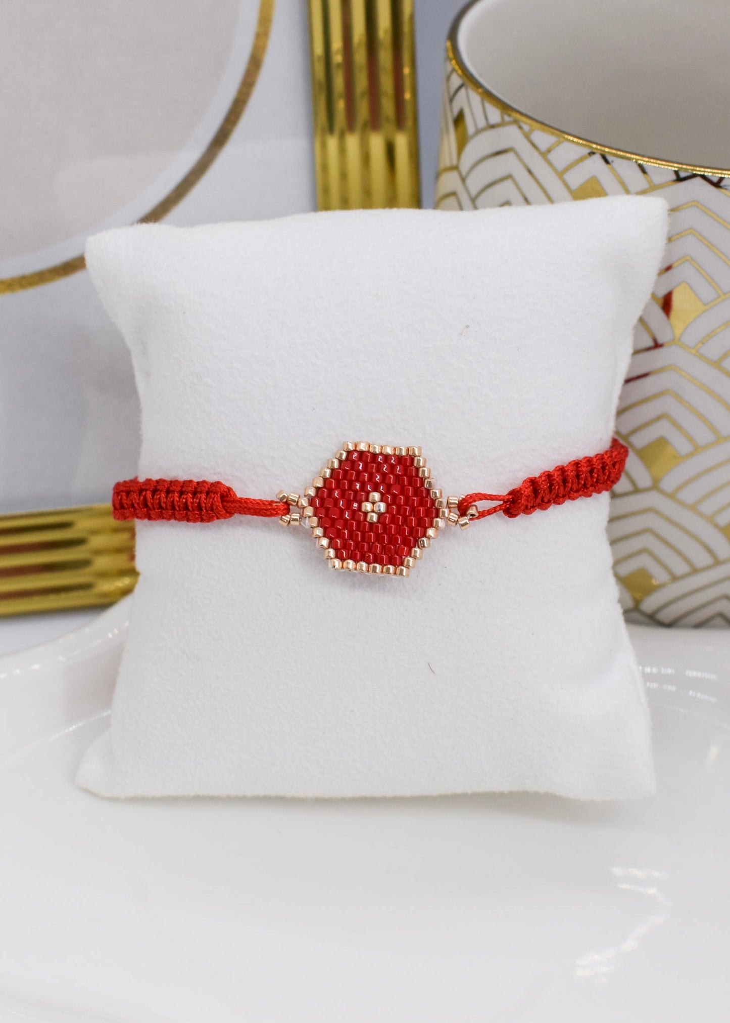 Evil eye red brazalete