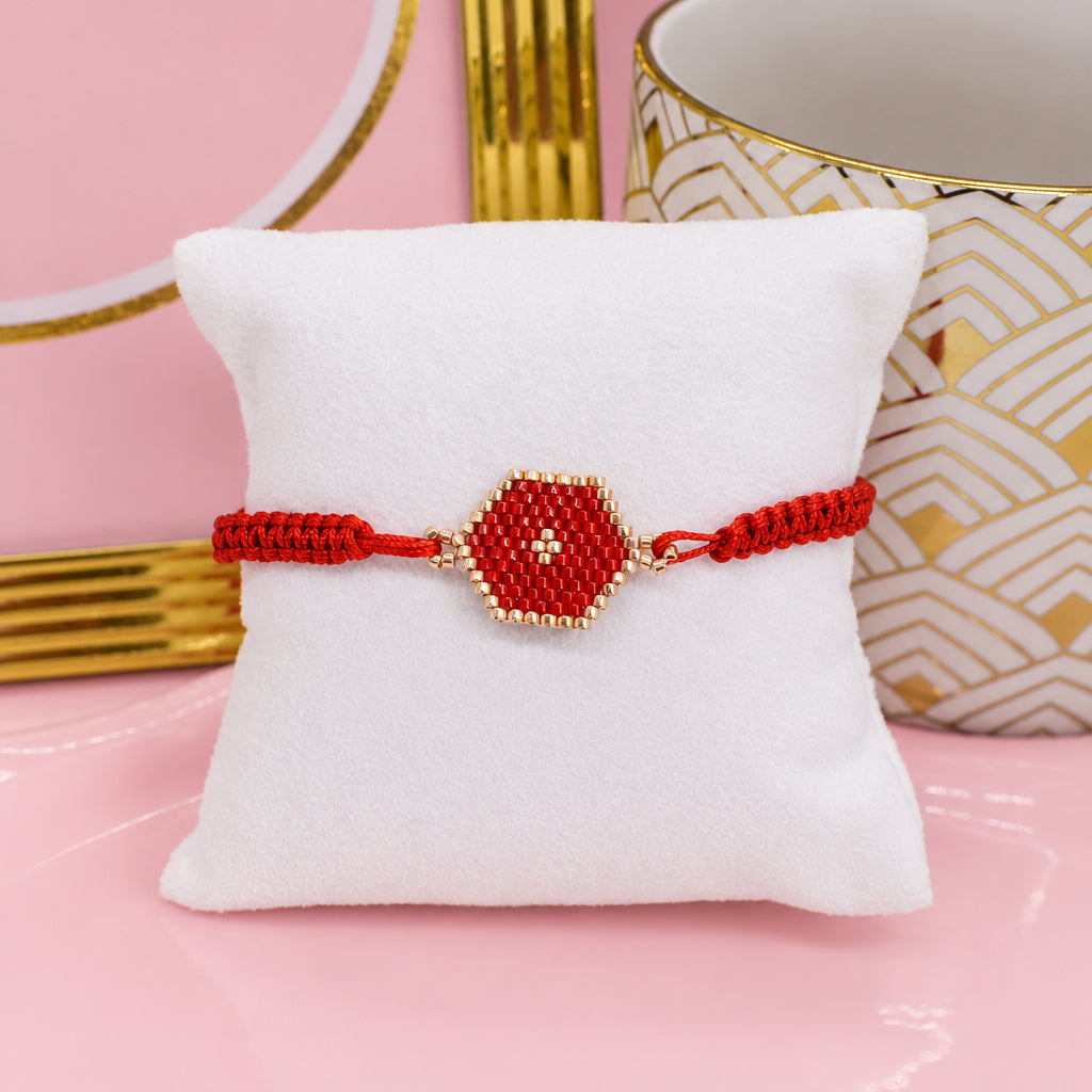 Evil eye red brazalete