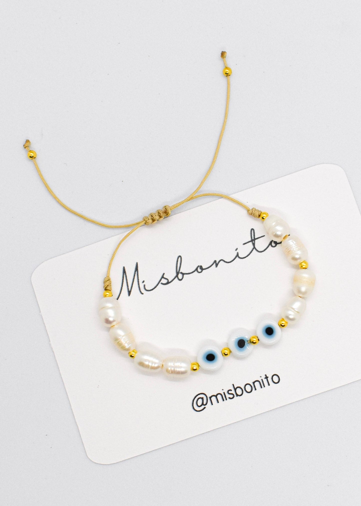 Evil eye trio bracelet