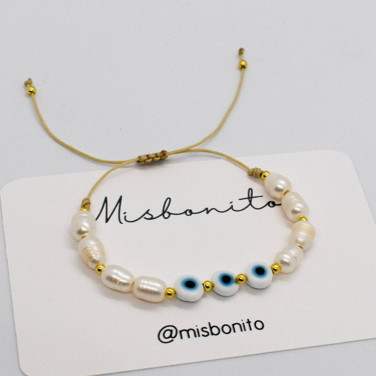 Evil eye trio bracelet