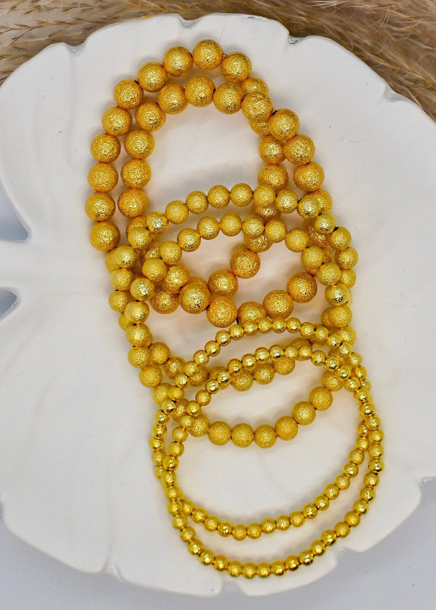 Golden frosted bracelet