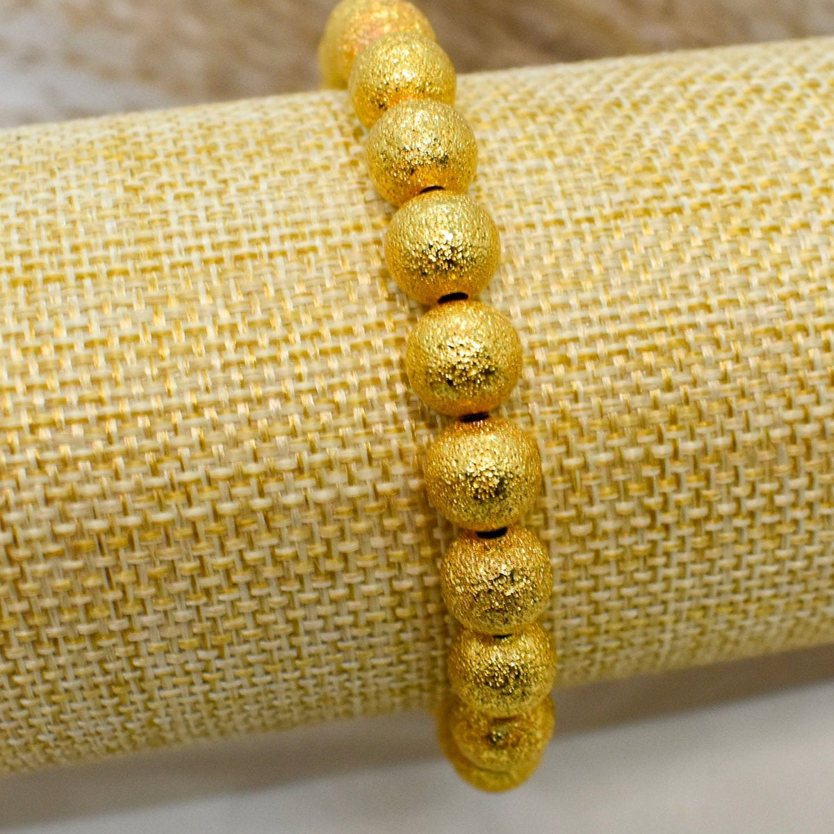 Golden frosted bracelets larges