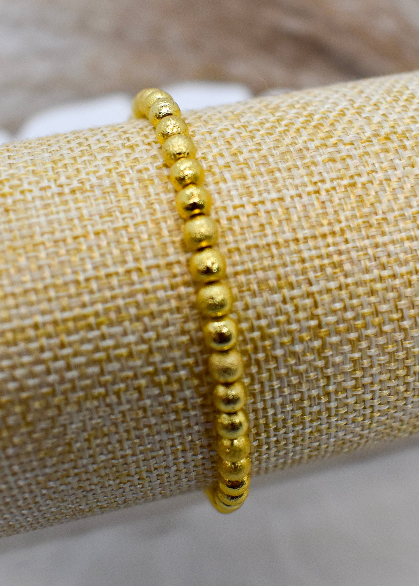 Golden frosted bracelets small