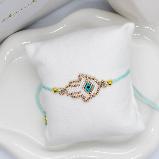 Hamsa hand Miyuki bracelet