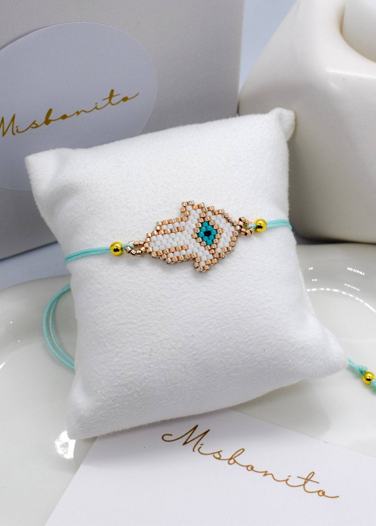 Hamsa hand Miyuki brazalete