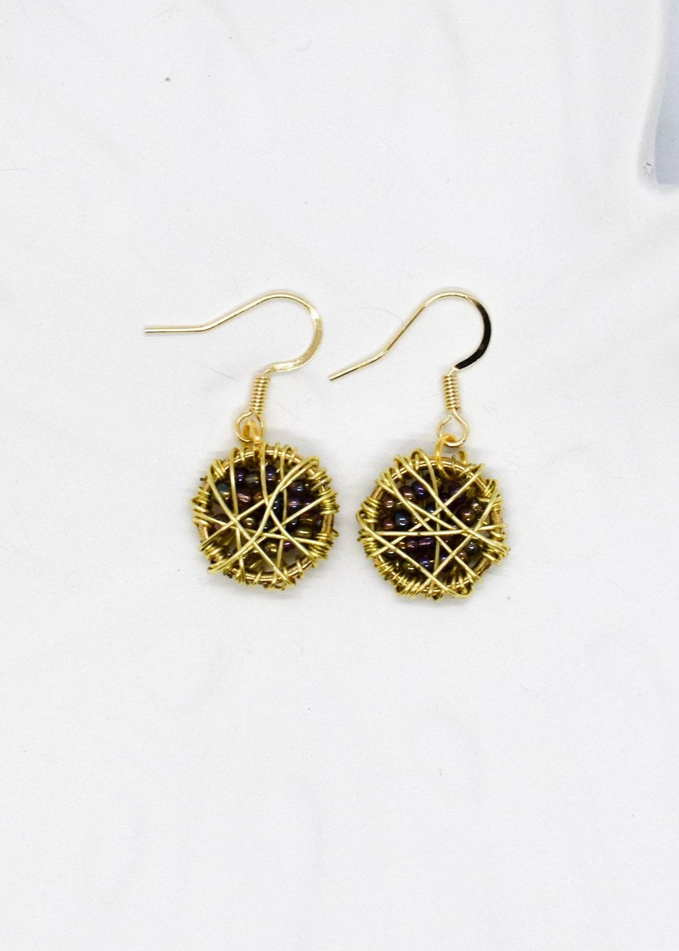Handmade wire earrings
