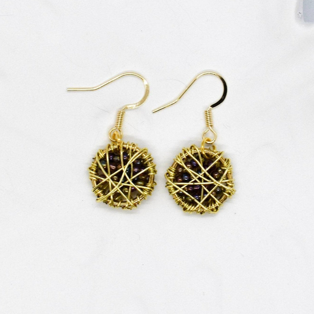 Handmade wire earrings