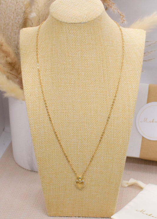 Hollow heart necklaces