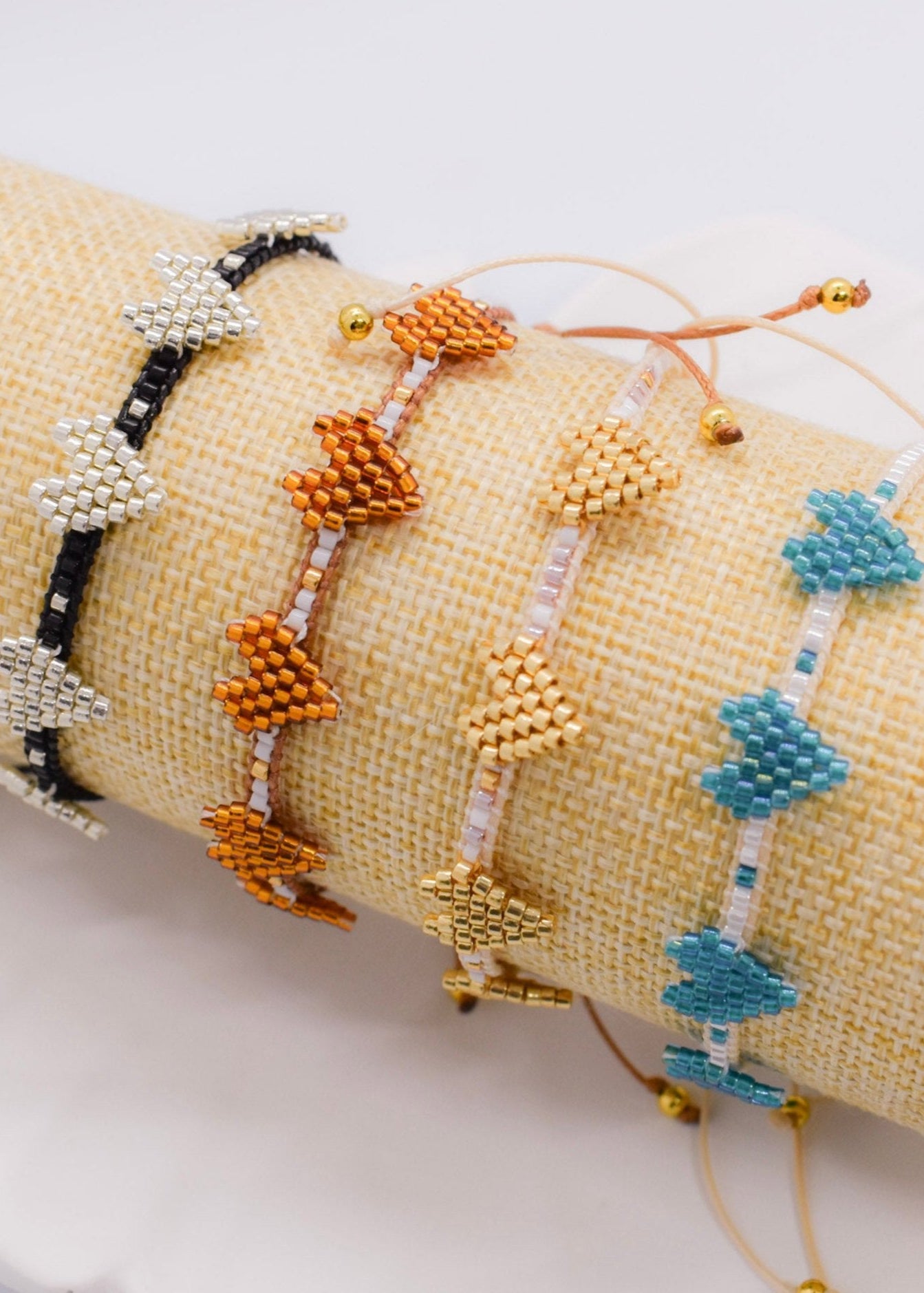 several mIni heart bracelets bar