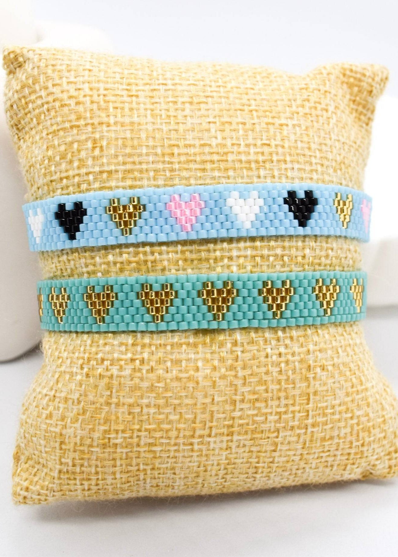 Multi heart blue bracelet