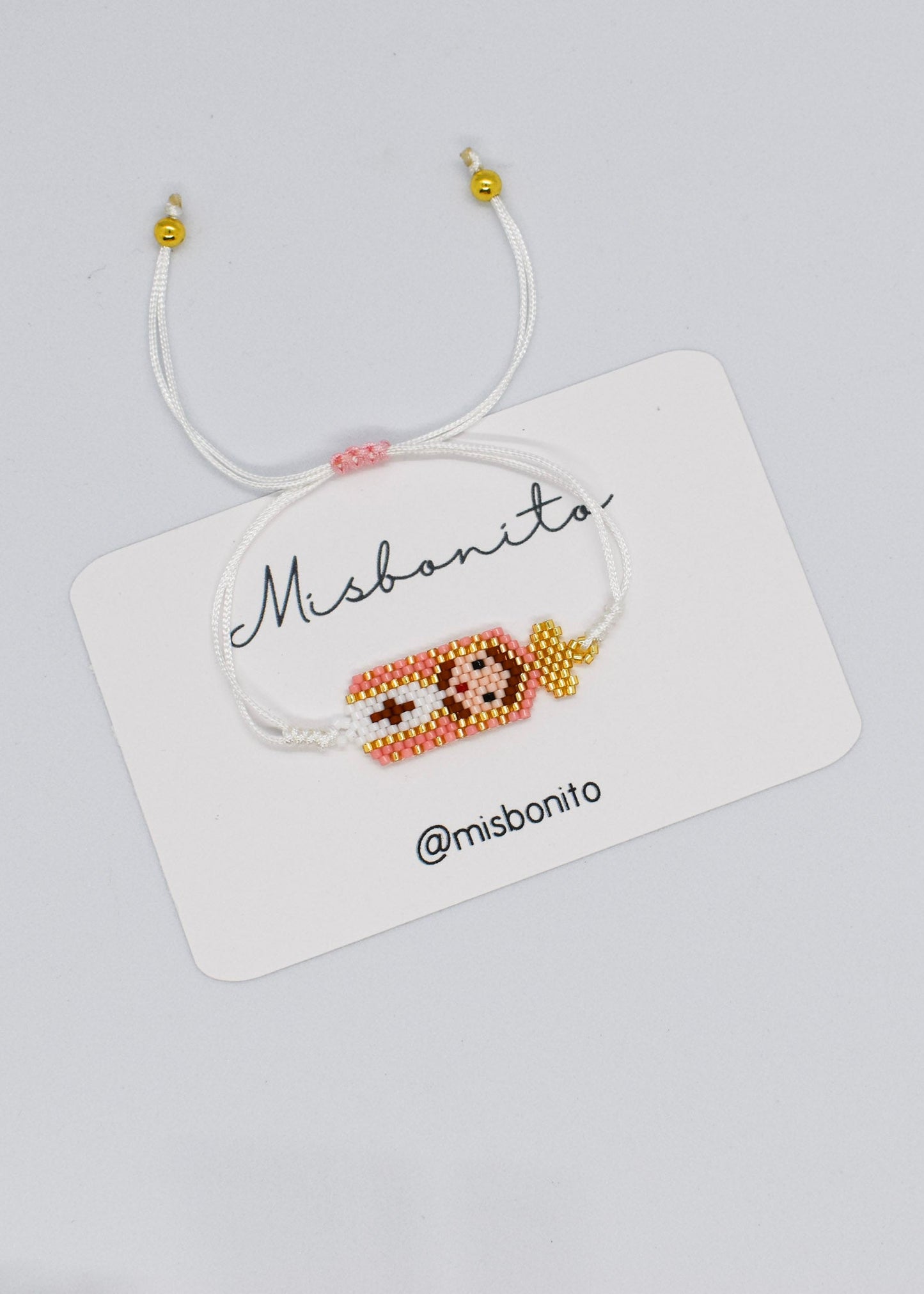Pink Lupe Miyuki Bracelet
