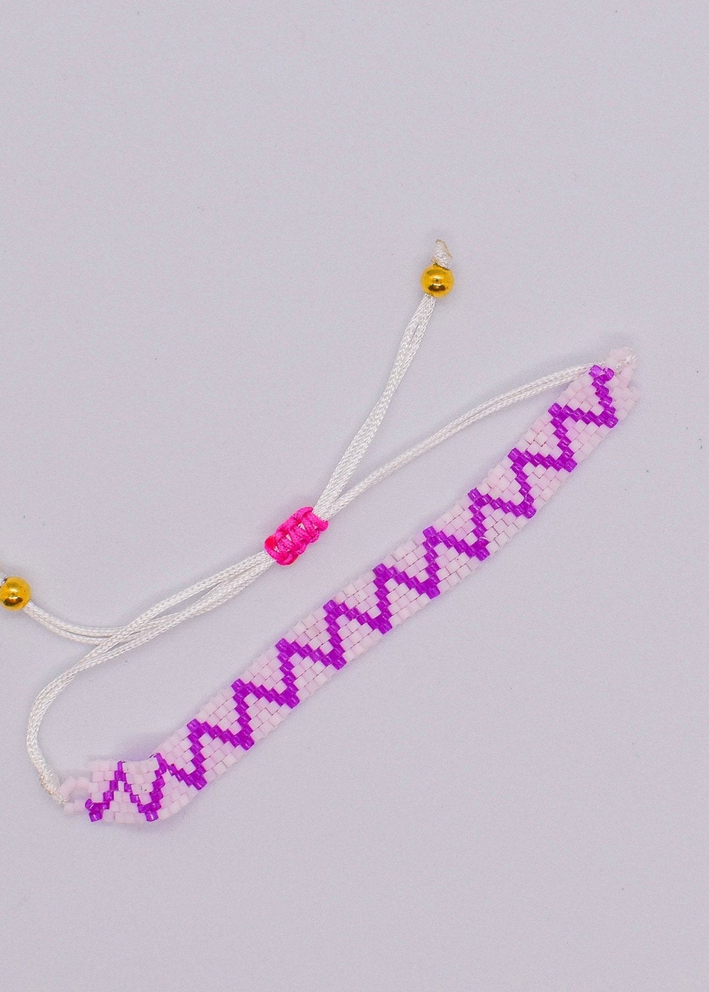 Pink Zig Zag Miyuki Bracelet