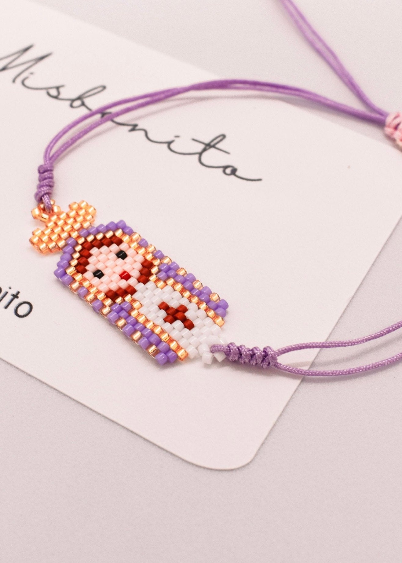 Purple Lupe Miyuki Bracelet