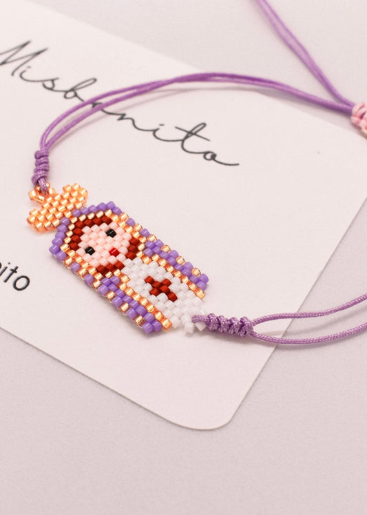 Purple Lupe Miyuki Bracelet