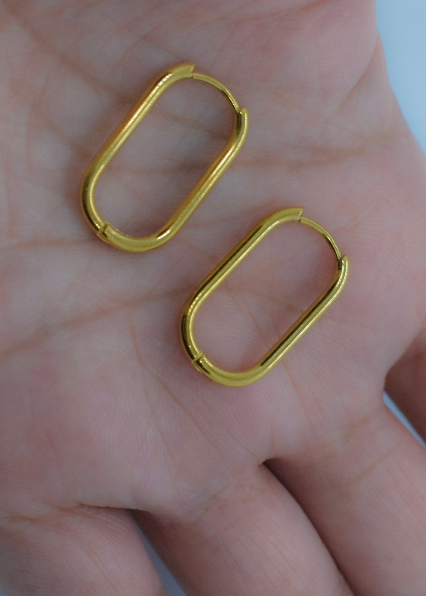 Rectangle Hoop Earrings