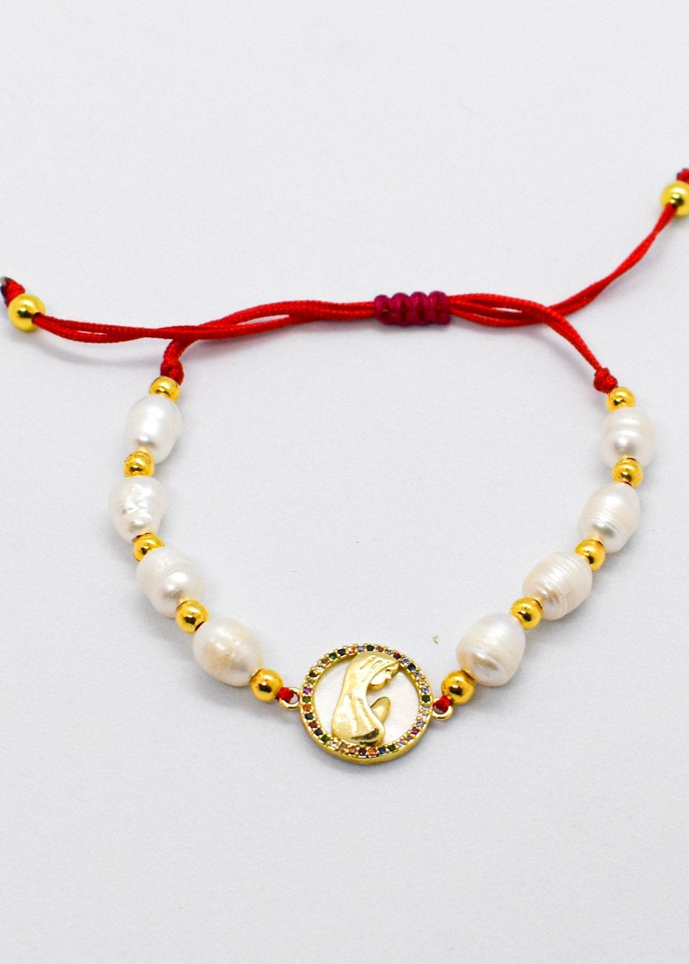Virgin and Pearls Bracelet