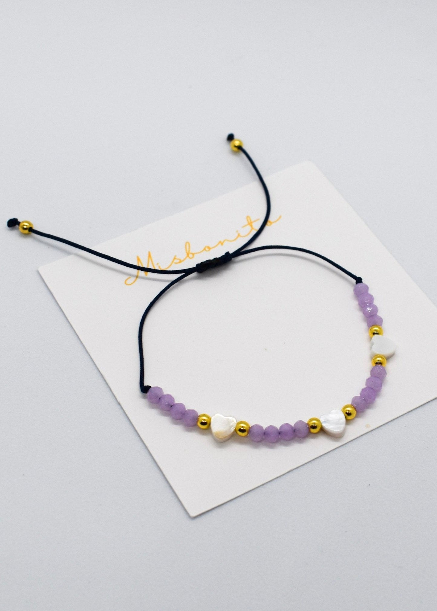 Shell Crystal Heart Bracelet
