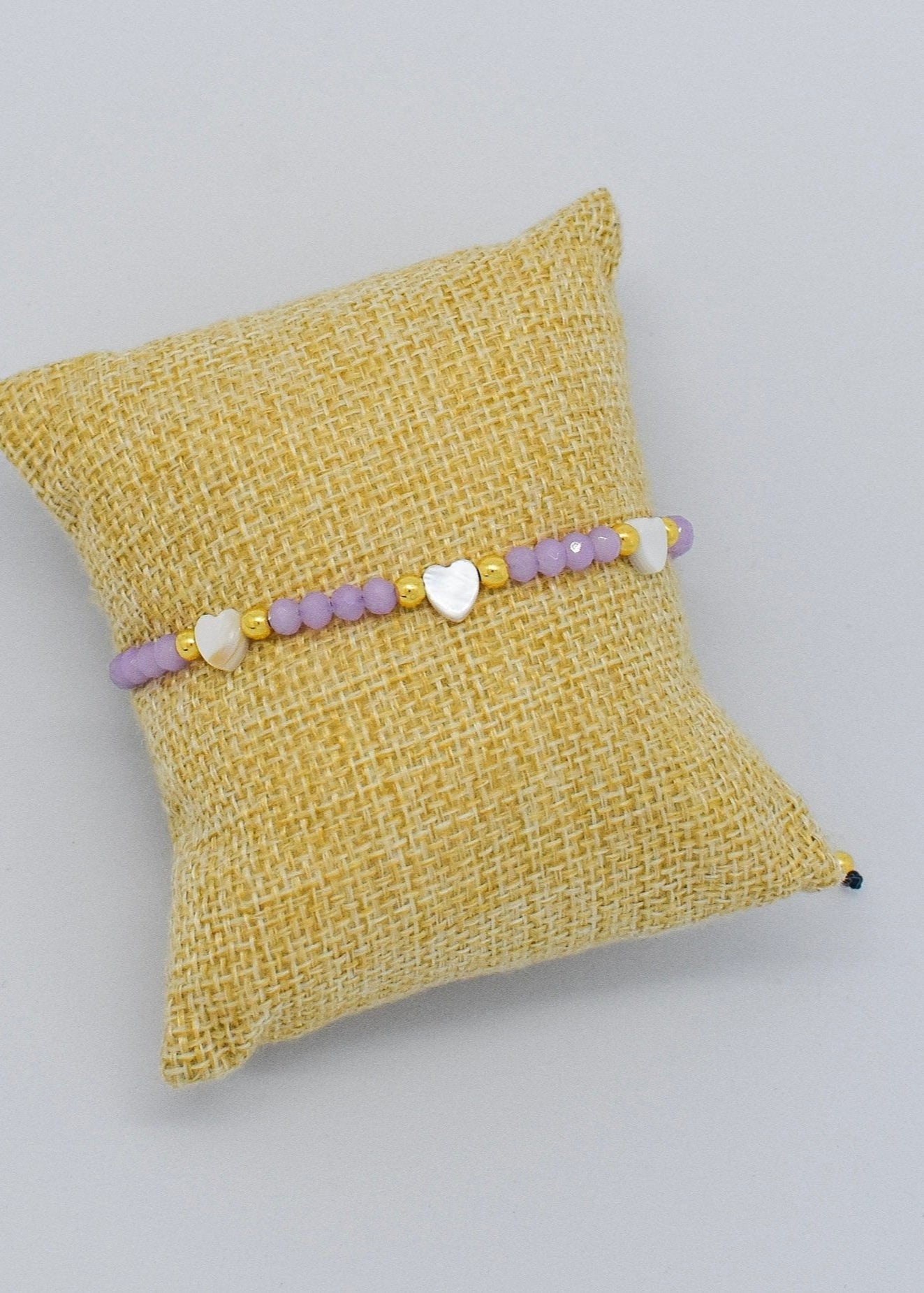 Shell heart bracelet