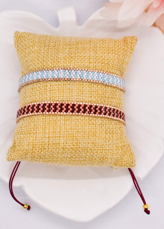 Zigzag blue bracelet
