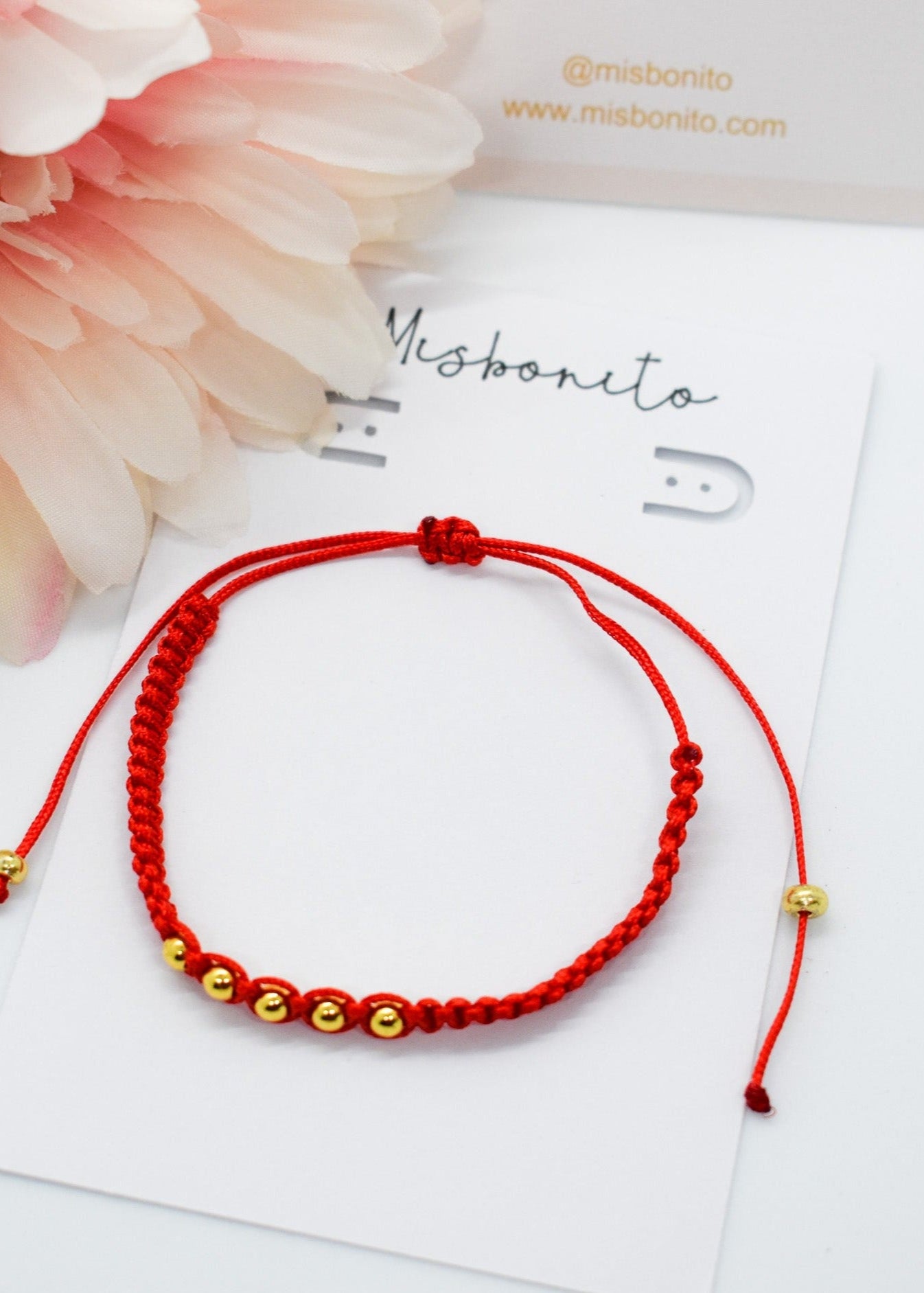 ball macrame bracelet