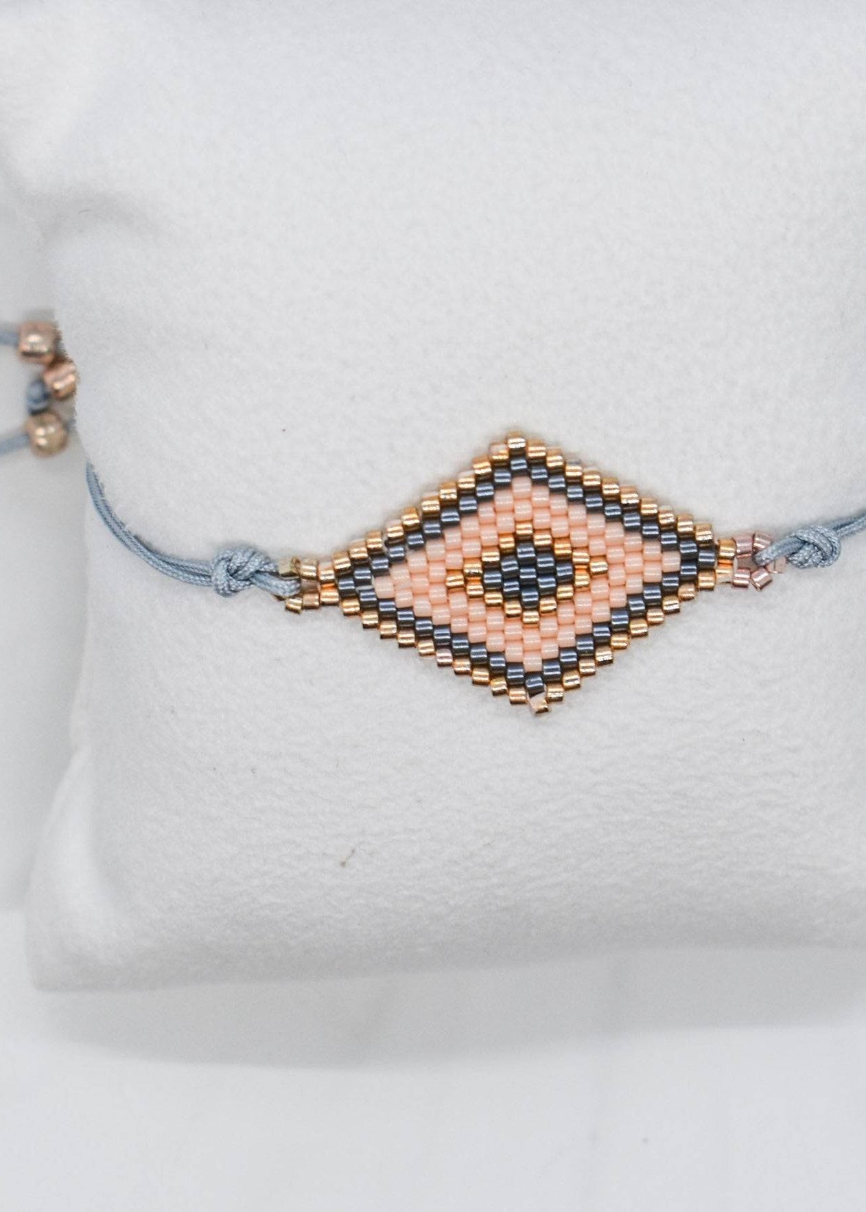 beige geometric bracelet
