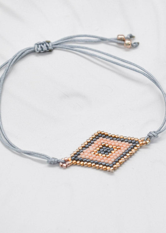 beige geometric bracelets