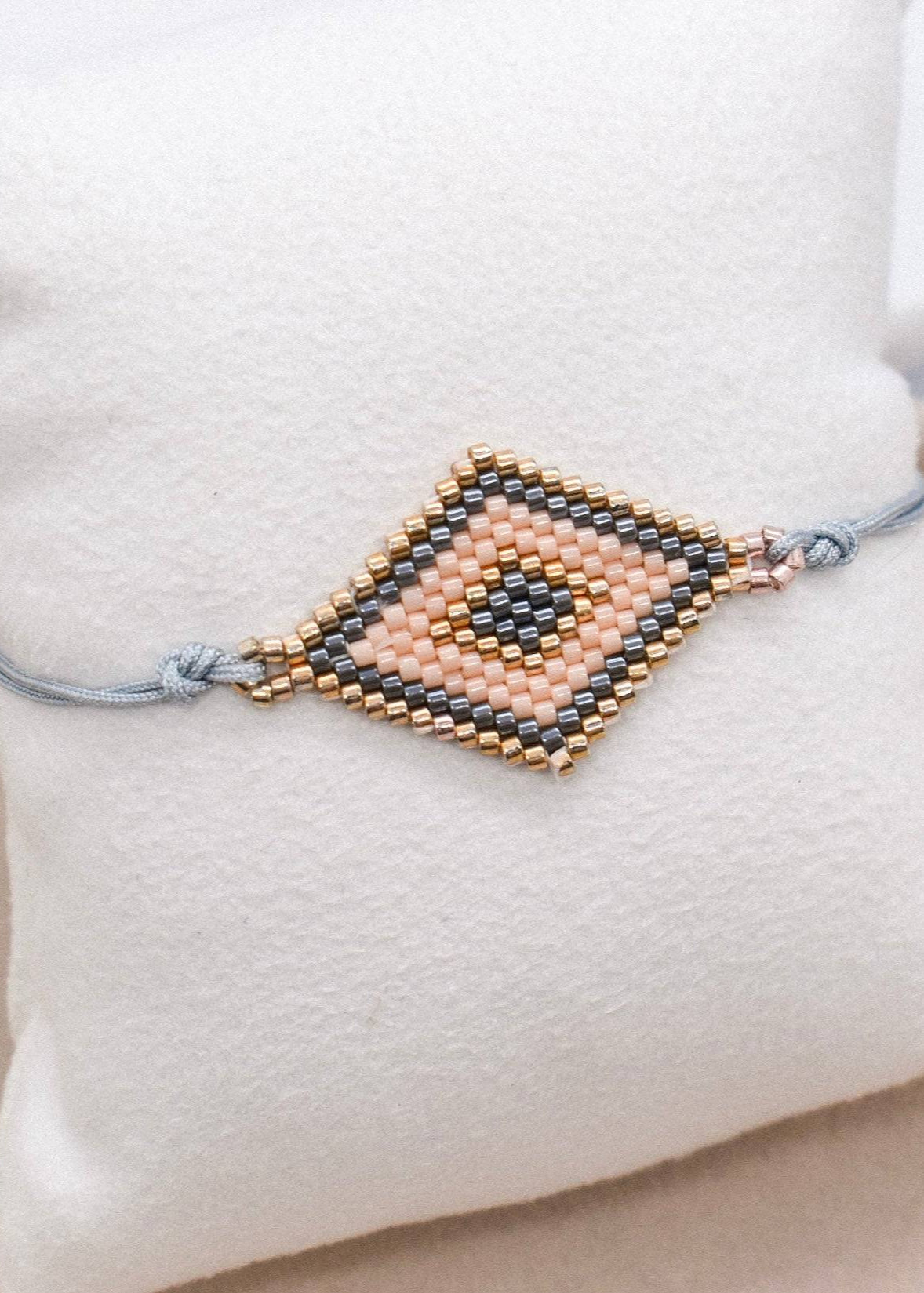 beige geometrics bracelet