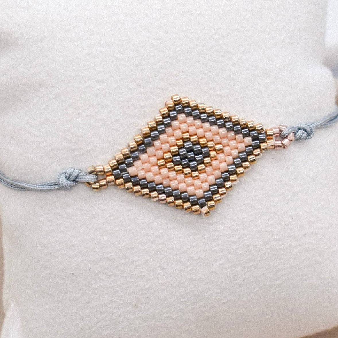 beige geometrics bracelet