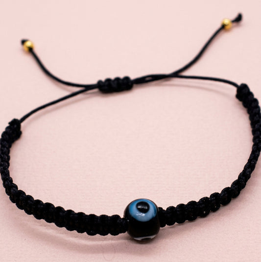 black evil eye bracelet