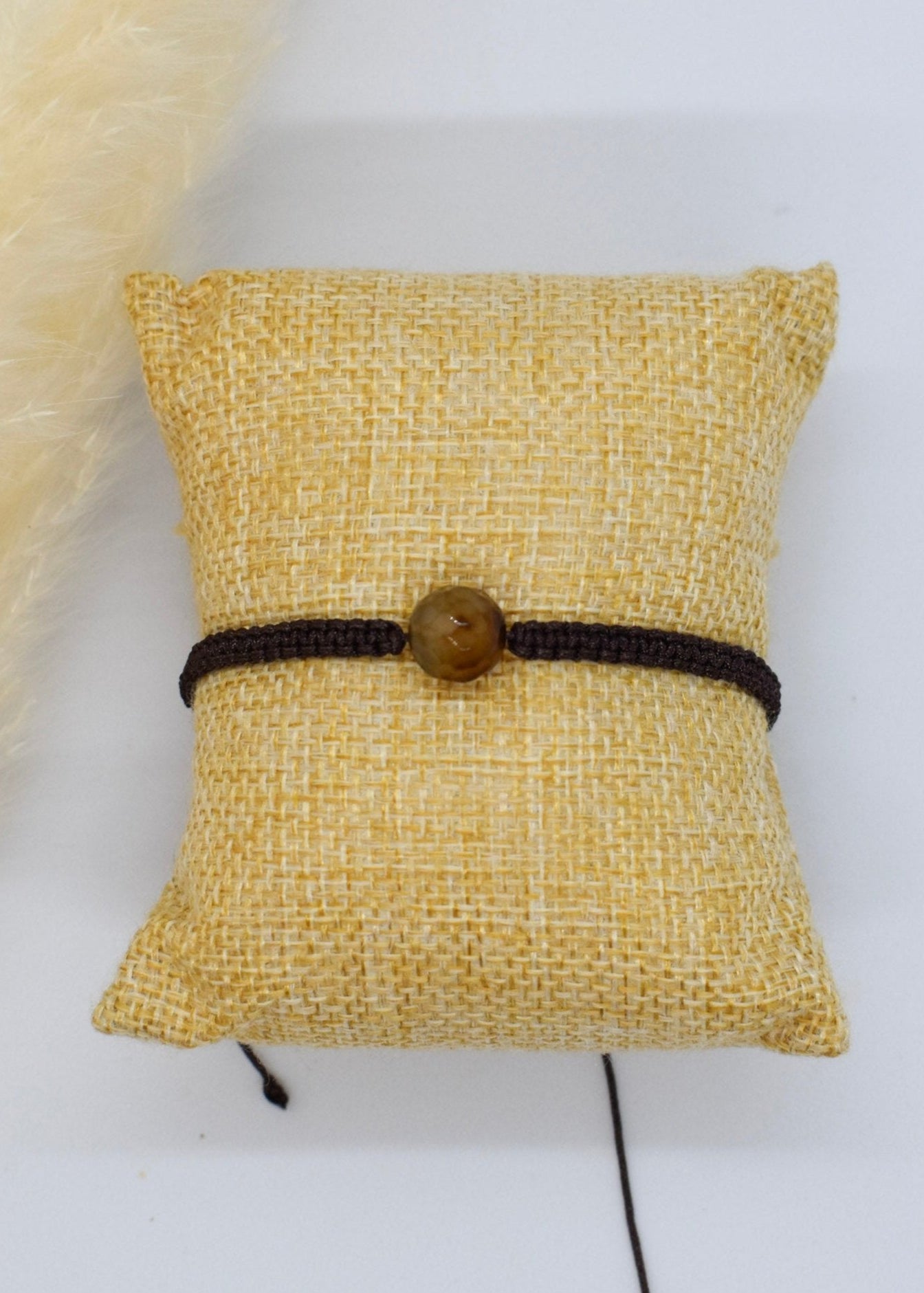 brown bracelet macrame