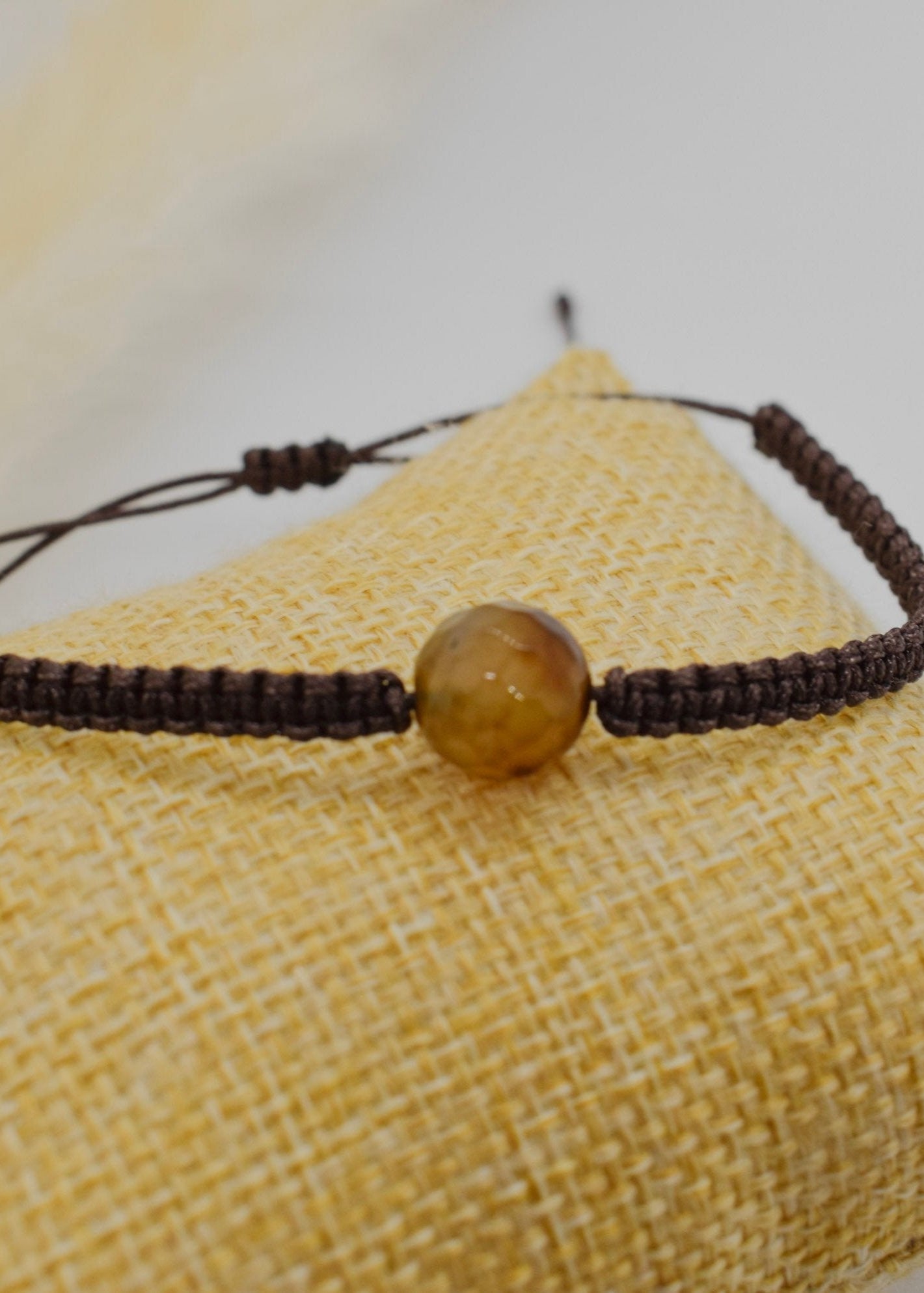 brown bracelet macrames