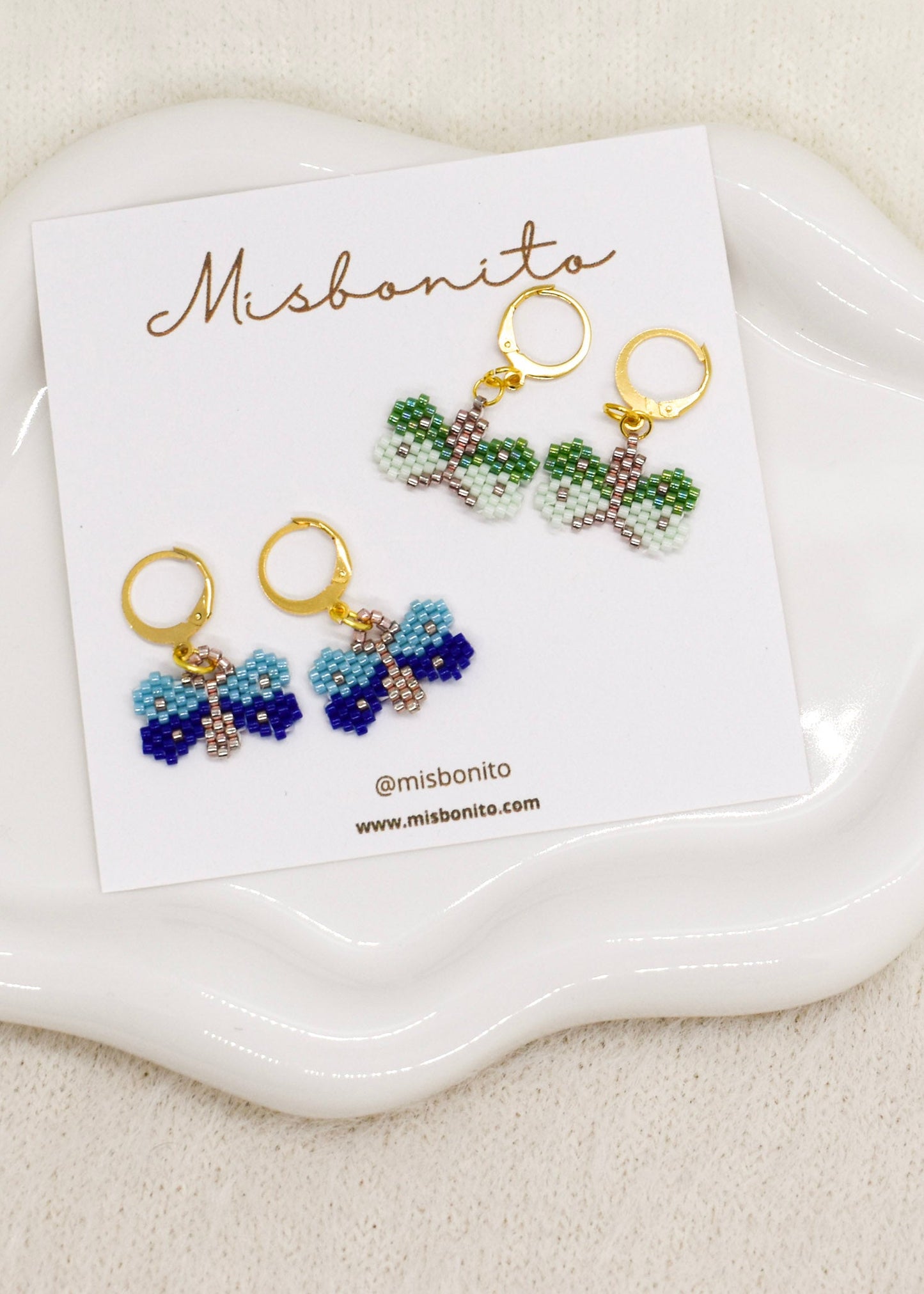 buterflyshort earrings